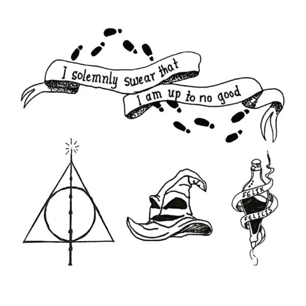 Harry Potter-Inspired Tattoo Set