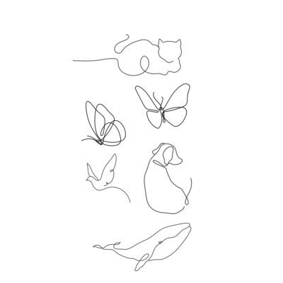 Continuous Line Mini Art Set