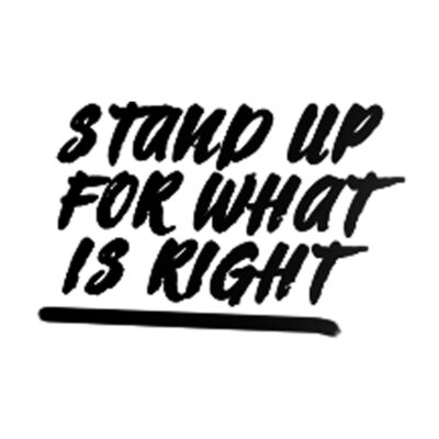 Stand Up Quote Tattoo