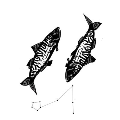 Pisces Zodiac Tattoo