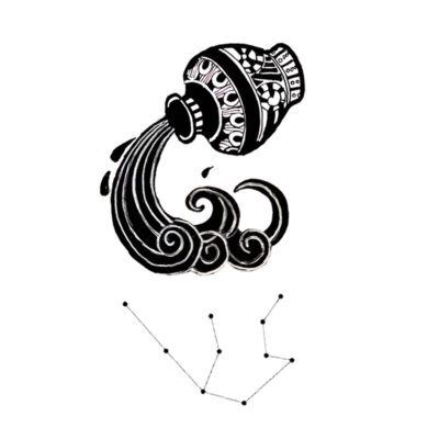 Aquarius Zodiac Tattoo