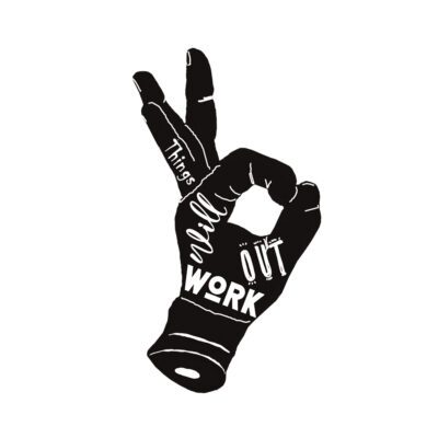 Things Will Work Out Hand Sign Tattoo