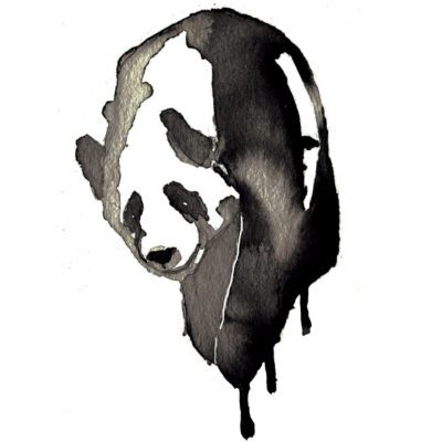 Watercolor Panda Tattoo