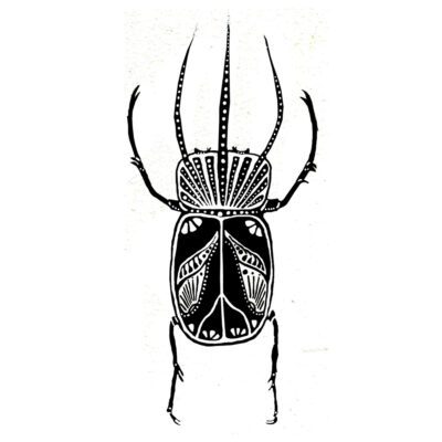 Tribal Beetle Tattoo