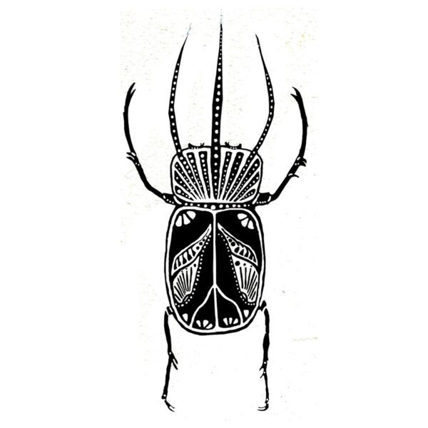 Tribal Beetle Tattoo