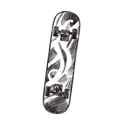 Skateboard Flame