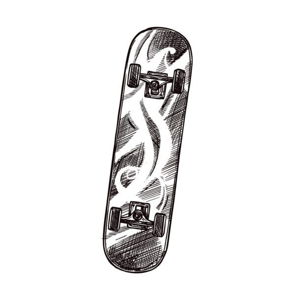 Skateboard Flame