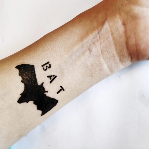 Bat Ink Silhouette Tattoo - Image 3