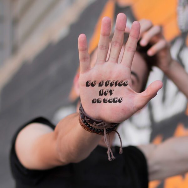 Be A Voice Not An Echo Quote Tattoo - Image 2